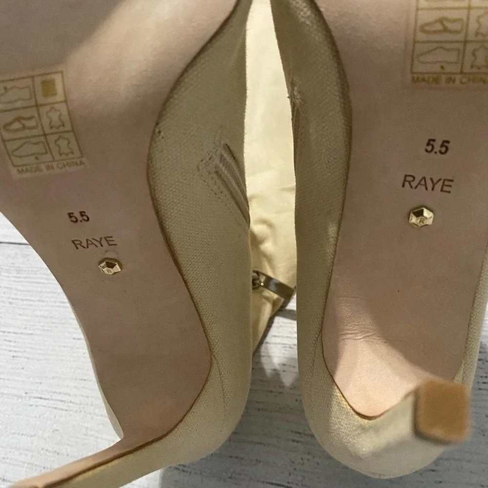 RAYE Cream Over the Knee Boots